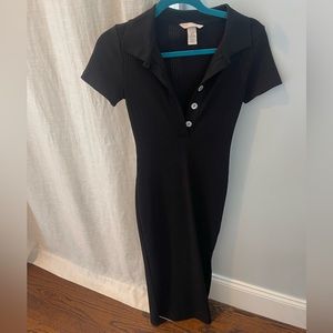 H&M Black Body Con Dress